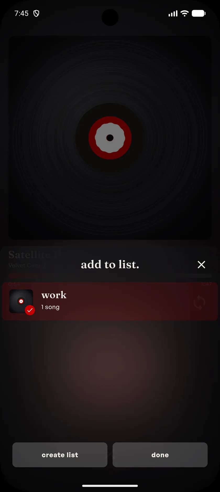 kleos music app interface, screenshot 4